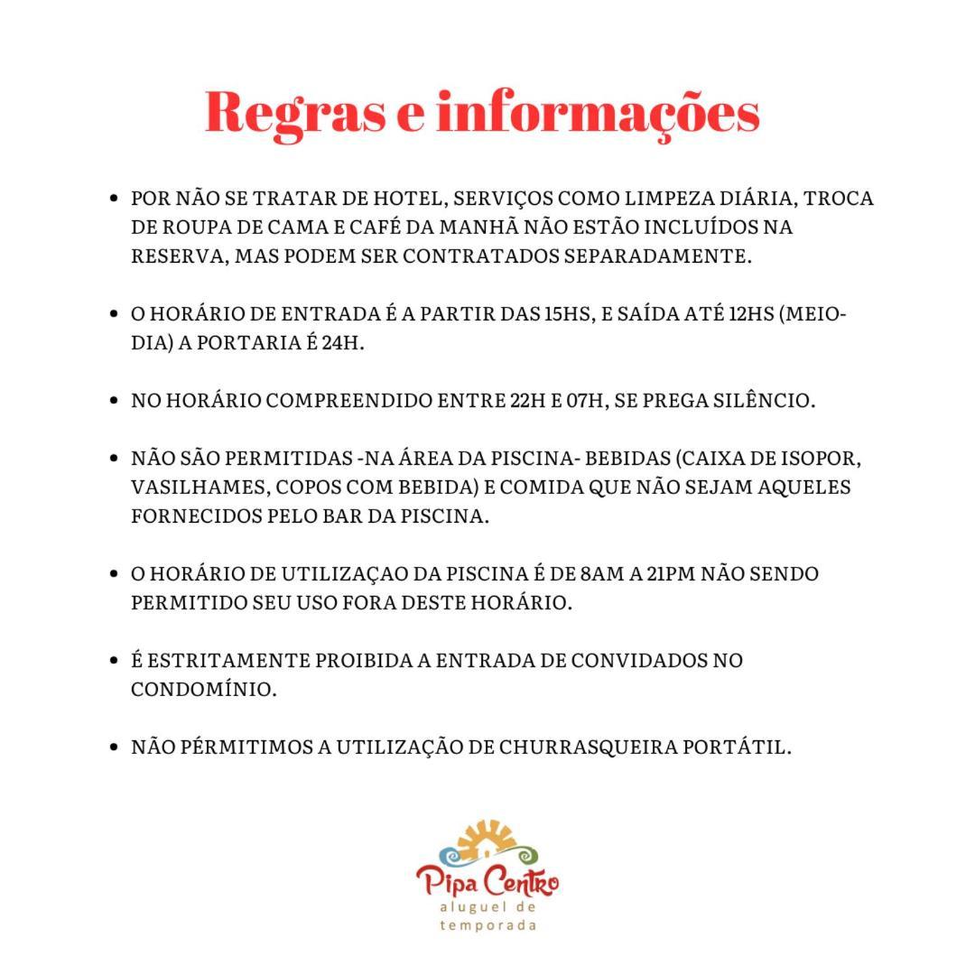 Condominio Solar Pipa - Apartamento Economico, Sem Varanda Praia de Pipa Esterno foto